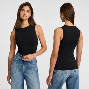 Express Black Body Contour High Compression Crew Neck Tank - Size M